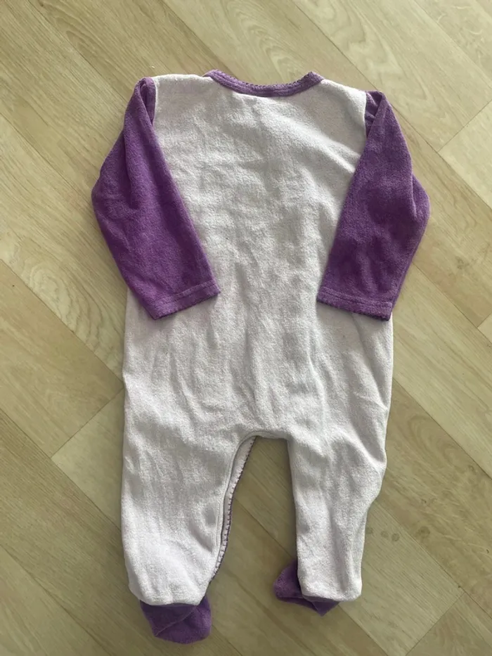 Lot 5 pyjama velours fille 6 mois - photo numéro 7