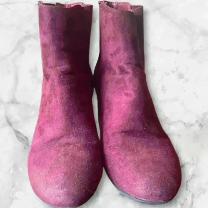 Bottines femme bordeaux – Taille 37 – Bon état - photo numéro 2