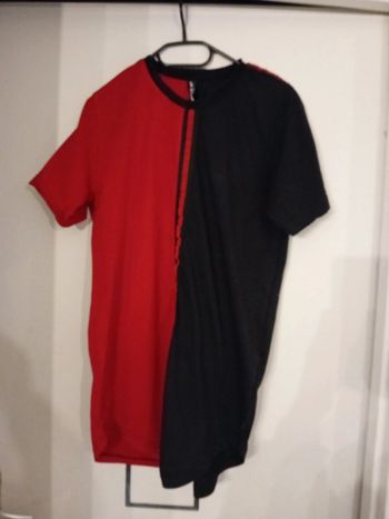 T-Shirt Homme L/40 Noir et Rouge