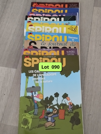 Lot de 10 BD magazines SPIROU année 2025 L090 - 7888855569