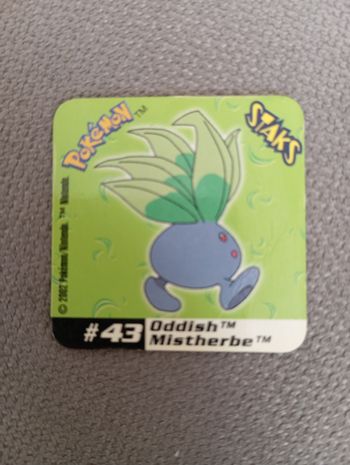 Magnet Pokémon Staks 2002 N°43 Mistherbe