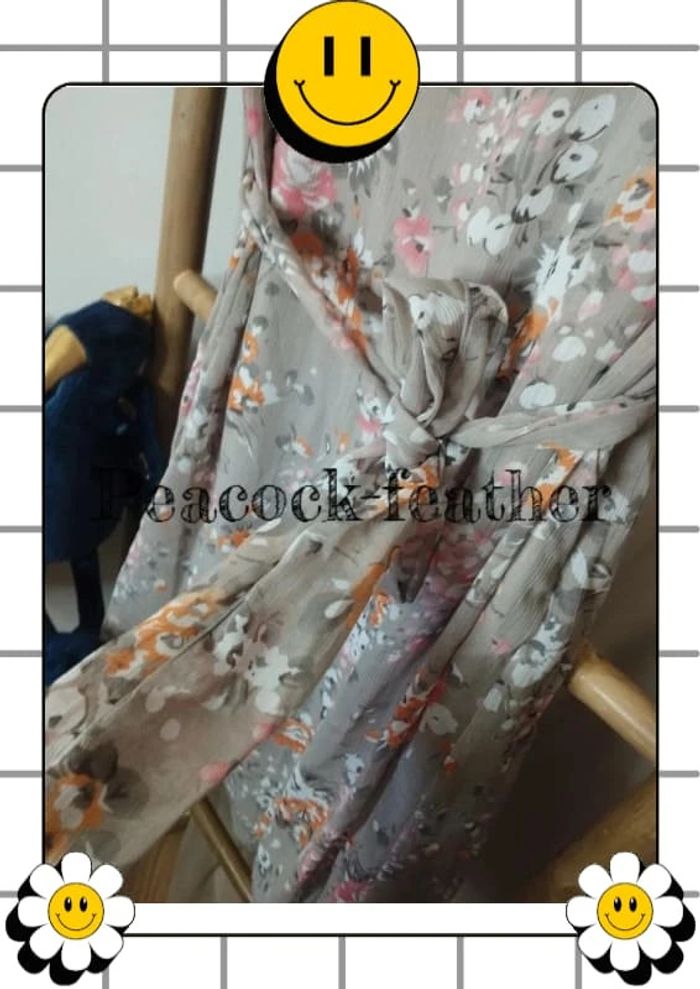 Robe beige fleurie afibel 56 neuve - photo numéro 4