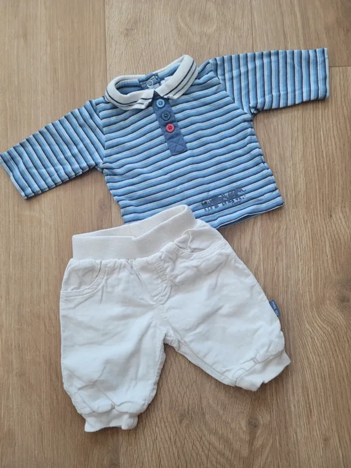 Ensemble 2 pièces P'tit Bisou 1 mois