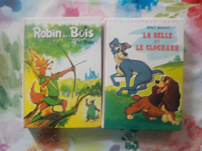 2 Bibliothèque Rose Robin des Bois et La Belle et le Clochard