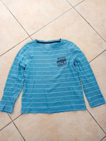 Manche longue 6 ans bleu