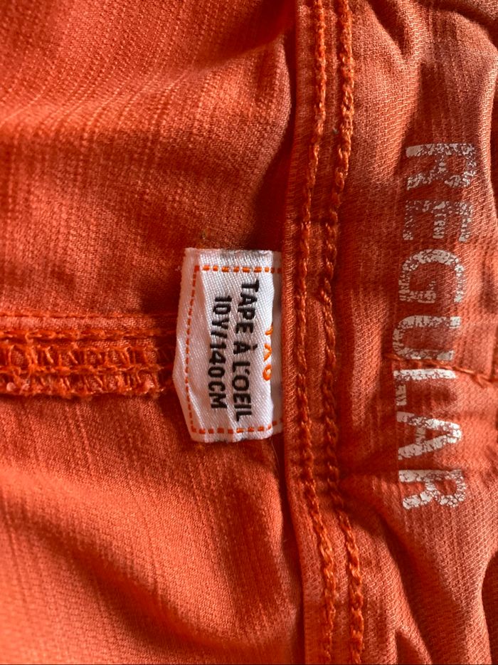 Pantalon chino orange brique 10 ans tape à l'œil - photo numéro 6