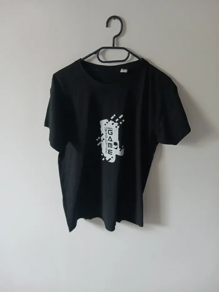 T-shirt noir Laser game Taille S