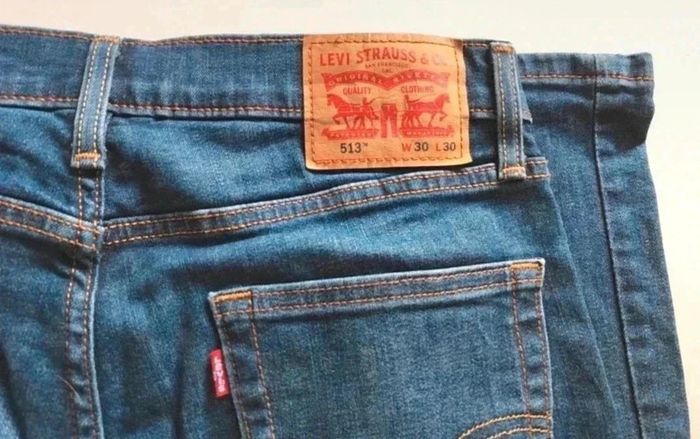 65 € Jean homme Levi's 513Slim straightCouleur tree topper adv W30 L30Neuf - photo numéro 2
