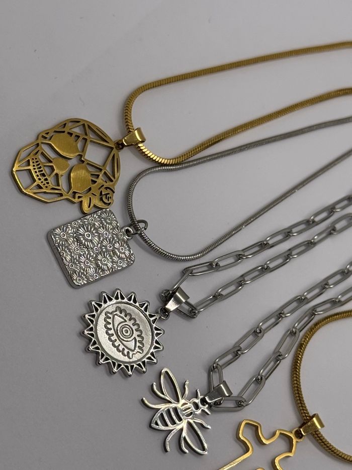 Lot idéal revendeur collier acier inoxydable - photo numéro 5