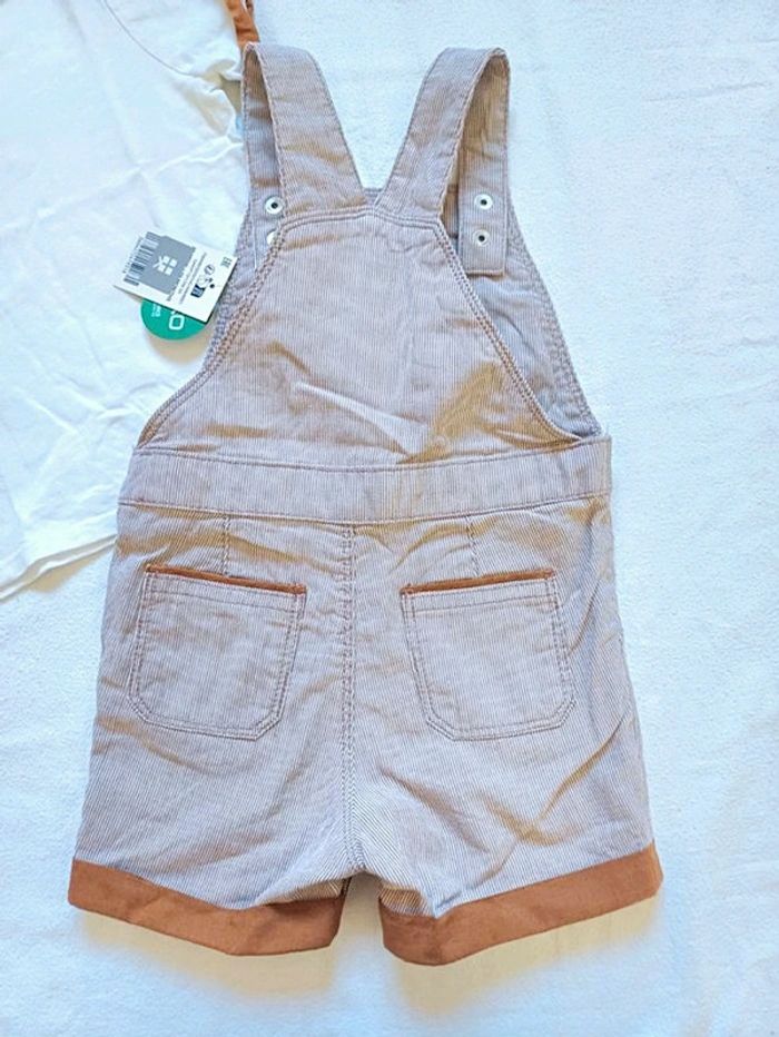 Ensemble salopette short neuve 24 mois - photo numéro 5