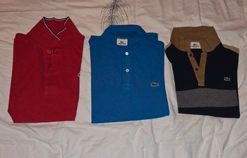 Lot de 3 polos Lacoste, taille 3 et 4