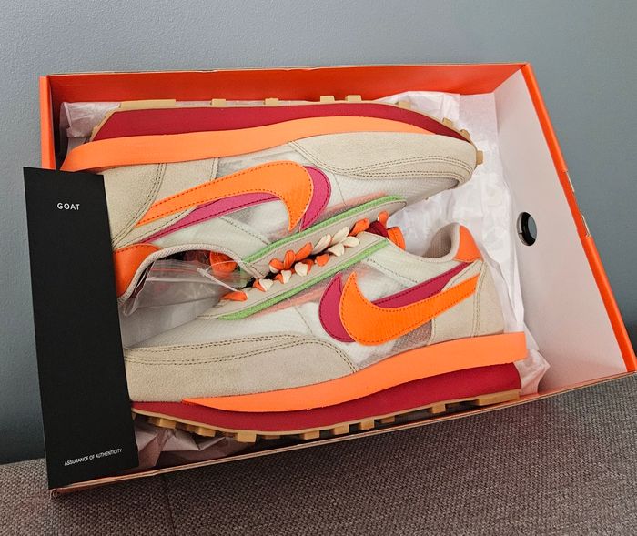 2021 Sacai x Clot x LDWaffle 'Net Orange Blaze' - photo numéro 5