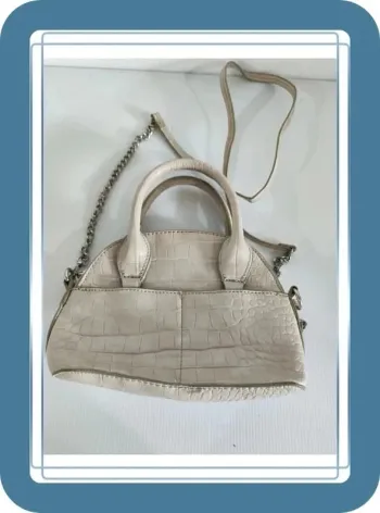 Sac à main et bandoulière Crème Zara, 21x15cm