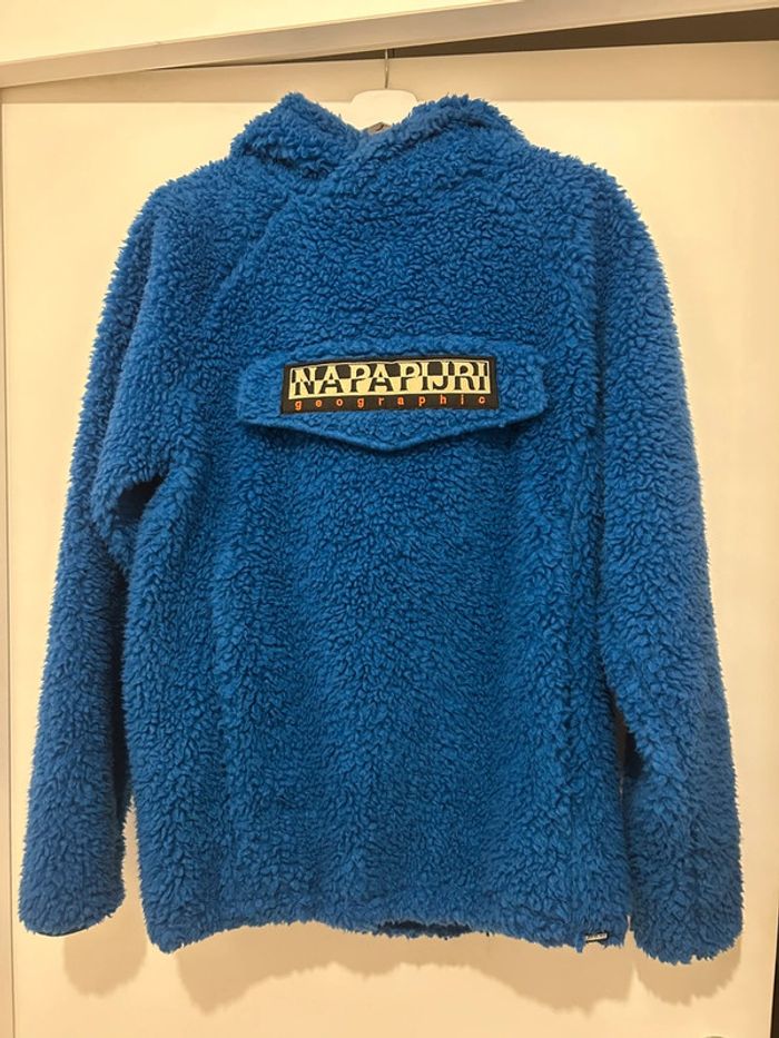 Napapijri fleece Sherpa hoodie fluffy