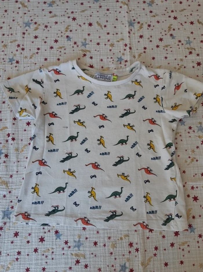 T-Shirt MC Dinosaures 4 ans La Fabrique des garçons