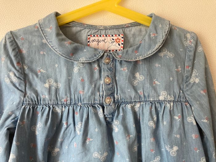 tunique imprimé en denim - photo numéro 3