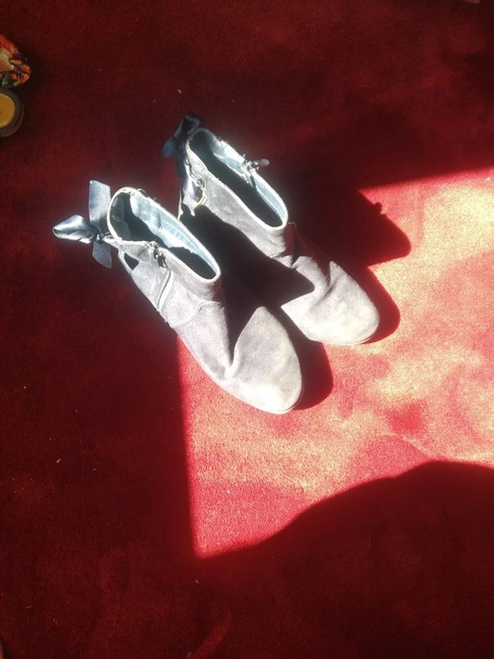 bottines bleu taille 38 - photo numéro 3