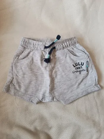 🎀 jolie petit short gris lulu castagnette taille 6 mois 🎀