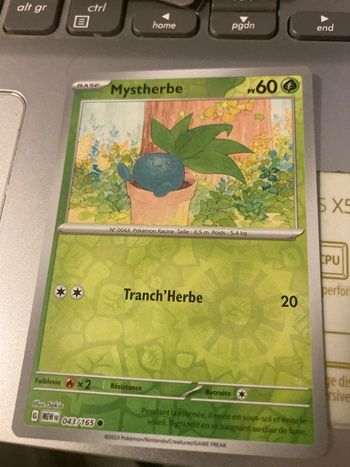 Mysterbe 043/165 reverse fr Pokémon