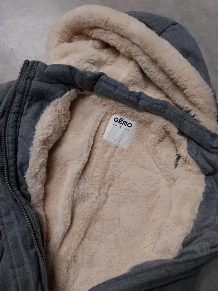 manteau doublé hiver fille 3 ans - photo numéro 2