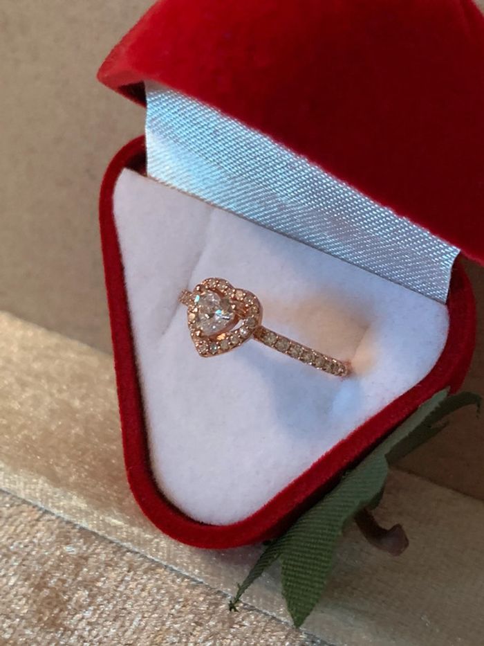 Bague coeur romantique taille 54 - photo numéro 5