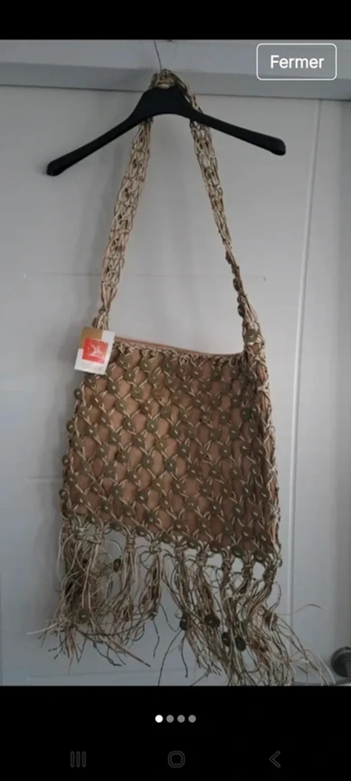 Sac rafia grand modèle neuf