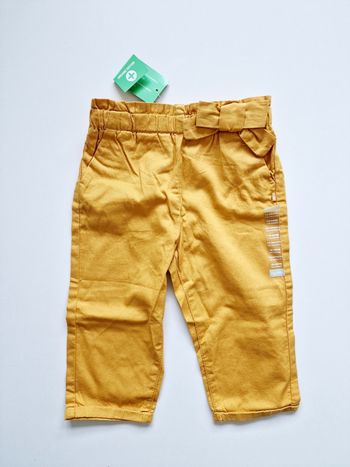 Obaïbi - Pantalon large avec taille élastiquée et nœud - Neuf avec étiquette !