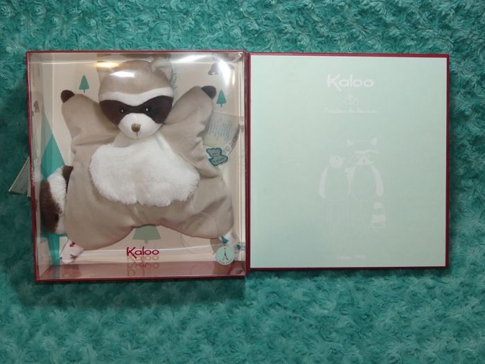 Doudou raton laveur Léon ( ancien modèle) Kaloo 🦝 Neuf