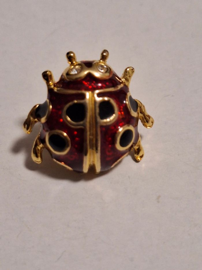 Coccinelle pins lady bug insecte vintage - photo numéro 3
