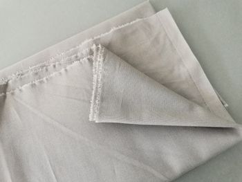 Gros coupon tissu coton gris 300cmx150cm