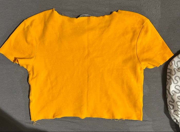 T-shirt orange Zara – Taille M – Neuf - photo numéro 2