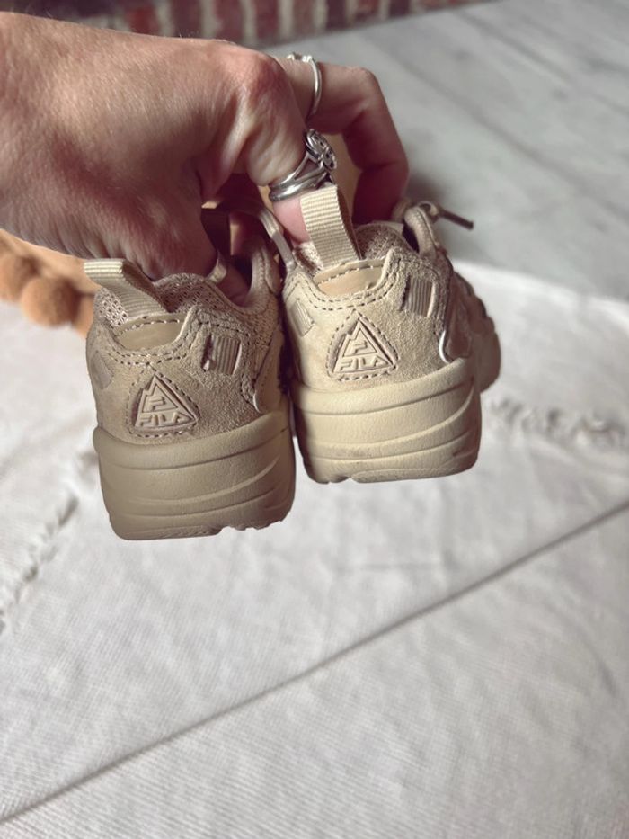 Baskets à lacet beige fila 20 - photo numéro 4