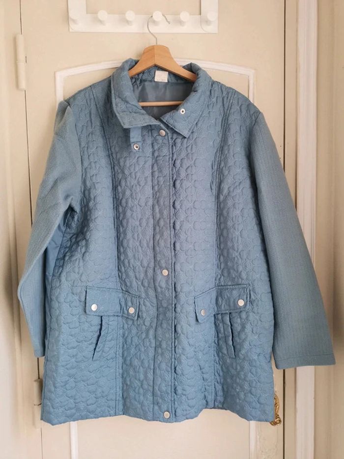 Veste matelassée mi saison couleur bleu taille 46-48