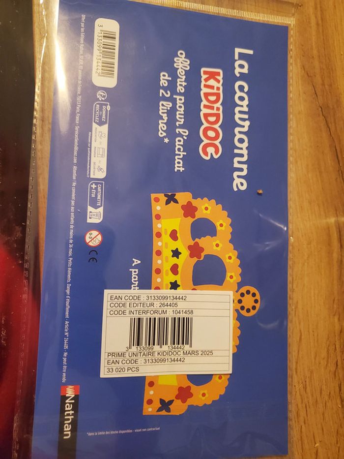 Couronne en mousse enfant Kididoc neuve - photo numéro 3
