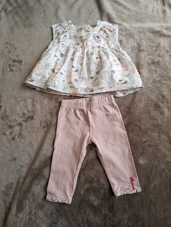 Ensemble 2 pièces safari bébé fille 6mois Sergent Major