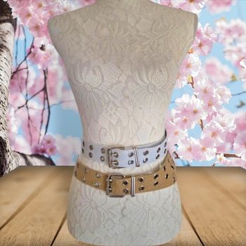 Lot de 2 ceintures en tissus 🎀