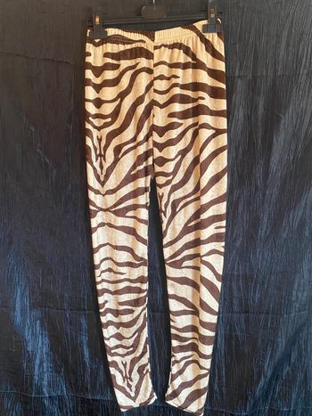 Vintage Legging velouté zébré