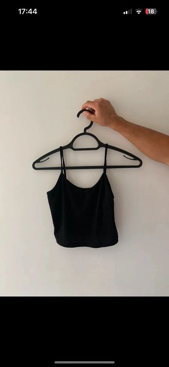 Crop top noir