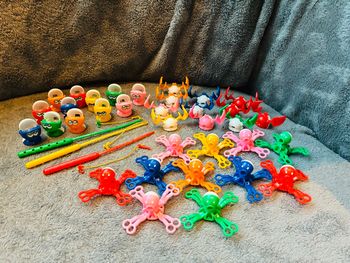 Lot personnages pêche à la ligne vintage