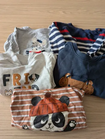 Lot 5 pulls taille 18 mois