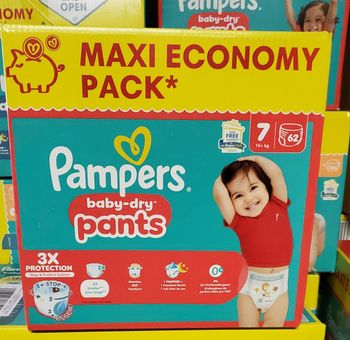 Couches Culottes pampers taille 7, 62 Culottes.