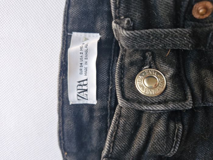 Jeans 34 Zara Noir - photo numéro 3