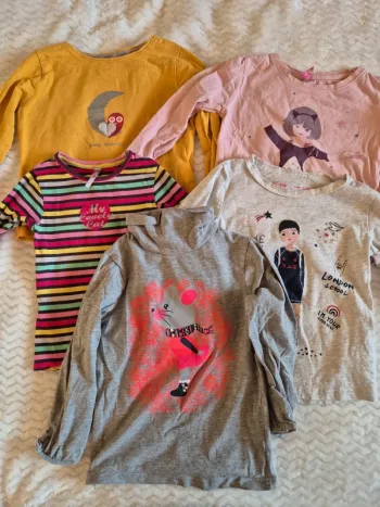 Lot 5 Tee-shirts manches longues 3 ans