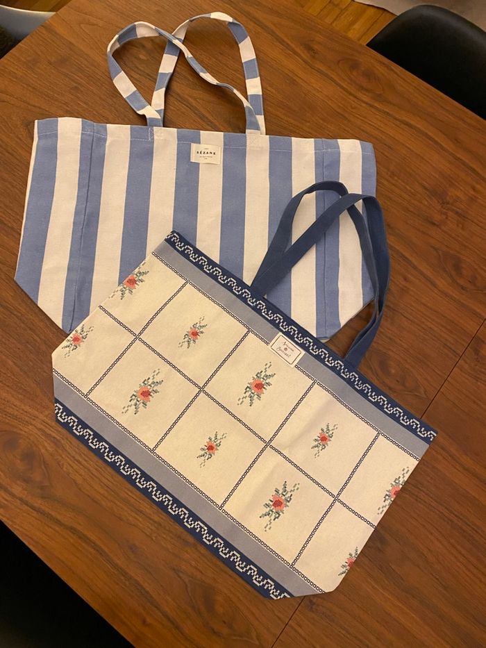 2 totebag sezane neuf