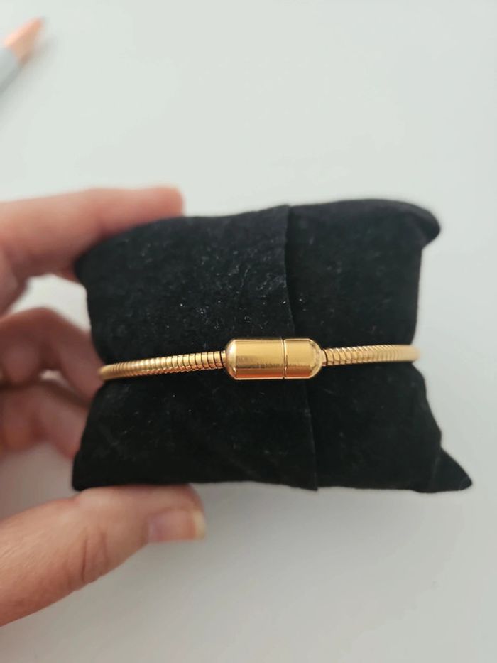 Bracelet doré et strass façon Pandora neuf #lora11bijoux - photo numéro 3