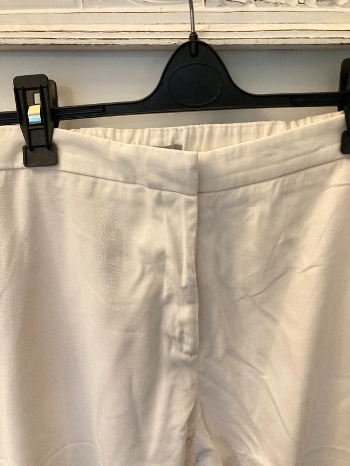 Pantalon costume fluide blanc crème H&M taille 42 - photo numéro 2