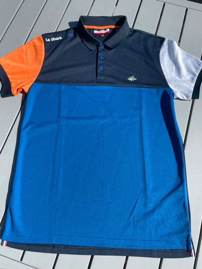 Polo Le Shark Sport bleu