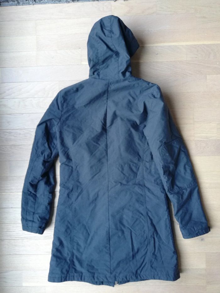 Long manteau veste Adidas vintage y2k gris capuche taille 36 femme - photo numéro 17