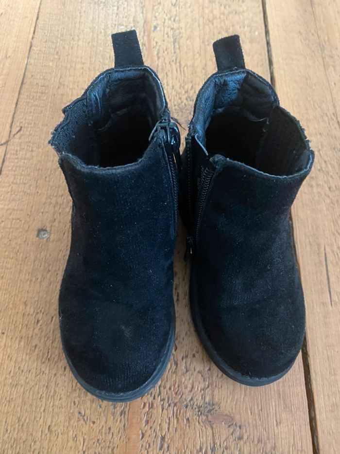 Belle bottine noires creeks paillettes 22