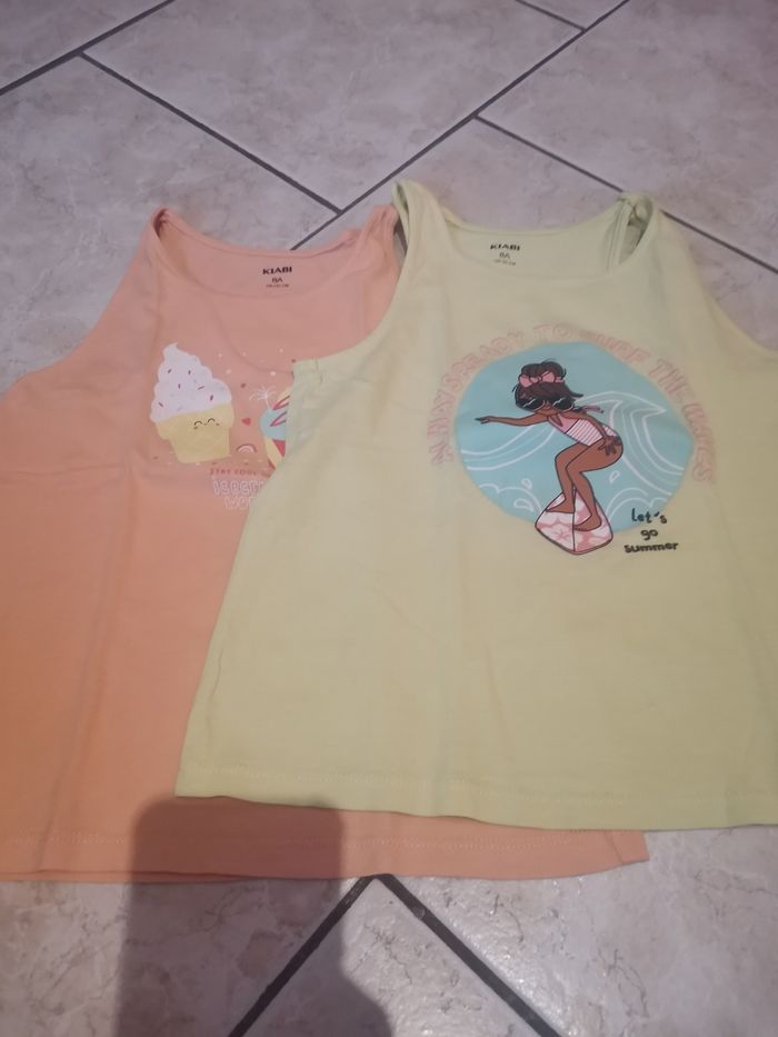 Lot de 2 t-shirts fille 8 ans kiabi